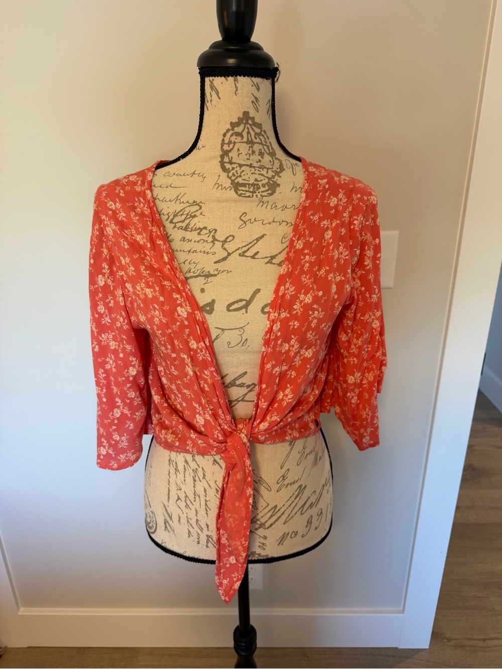 Billabong Floral Tie-Front Top